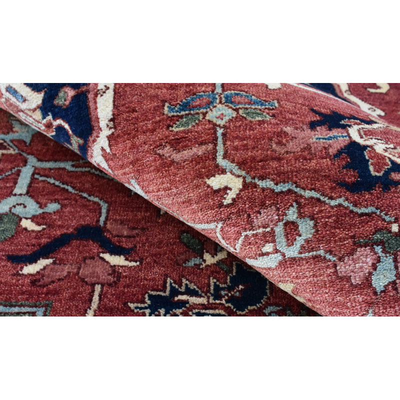 Wool Area Rug in Red