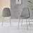 Eubanks High Gloss Double Pillar Dining Table Set with 4 Luxury Faux Leather Dining Chairs-39336538-122561383