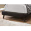 Lit, tapissier, pieds en bois, transitionnel
