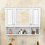 Armoire de salle de bain murale avec tablettes réglables-157039367