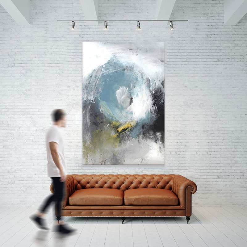 Aigue-marine II-sans cadre, reproduction d’art sur toile