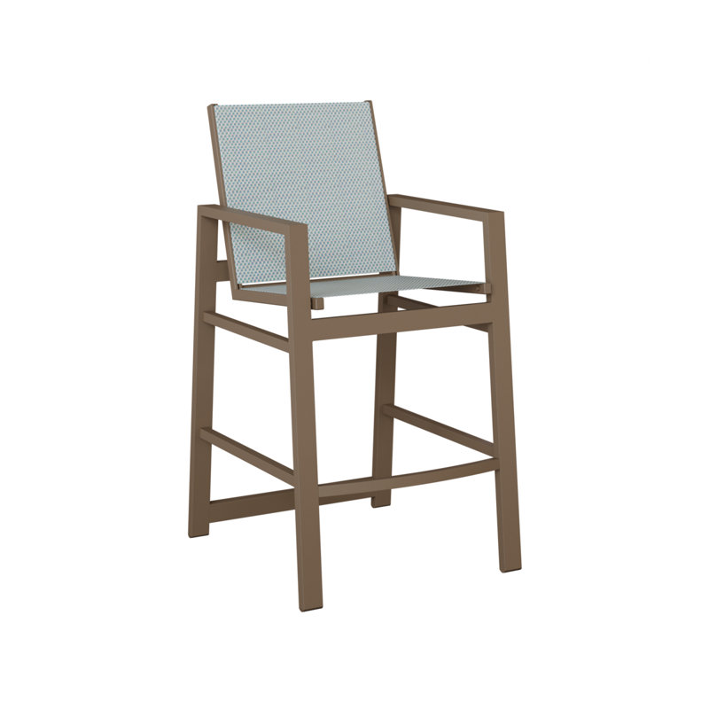 Chaise de bar Berlin Gardens Vida, Argile, Interlock Calypso