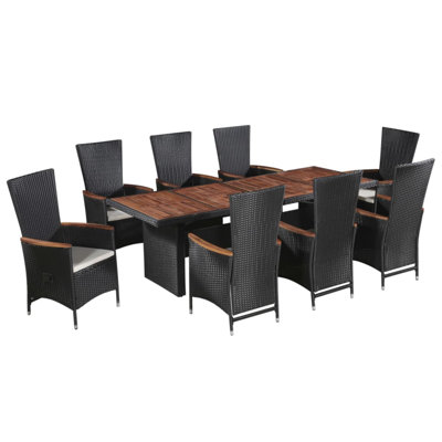 Ensemble repas 8 personnes avec coussins Richvale