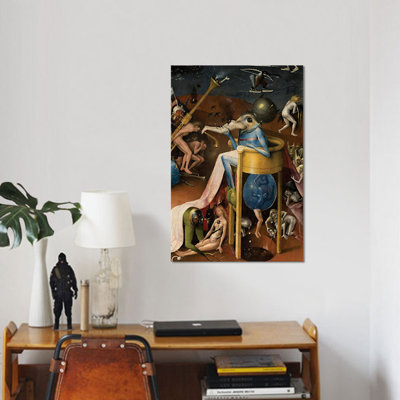 «Détail du Prince de l'enfer, le jardin des délices, 1490-1500», reproduction sur toile