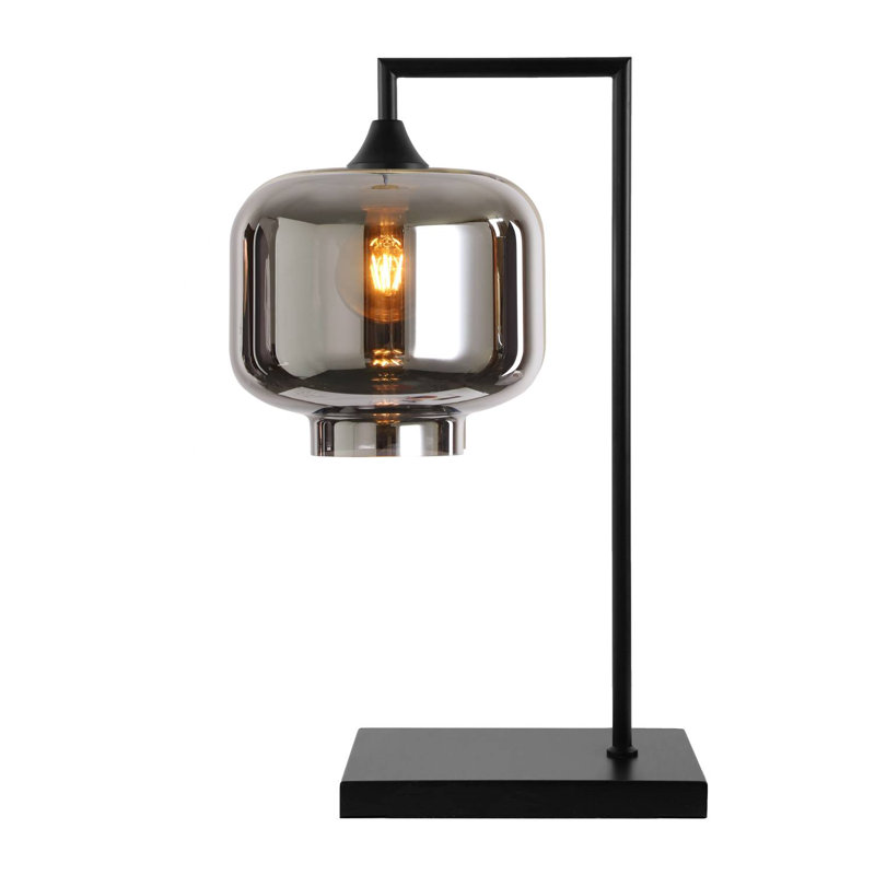 Wang Metal Table Lamp, Silver, Black