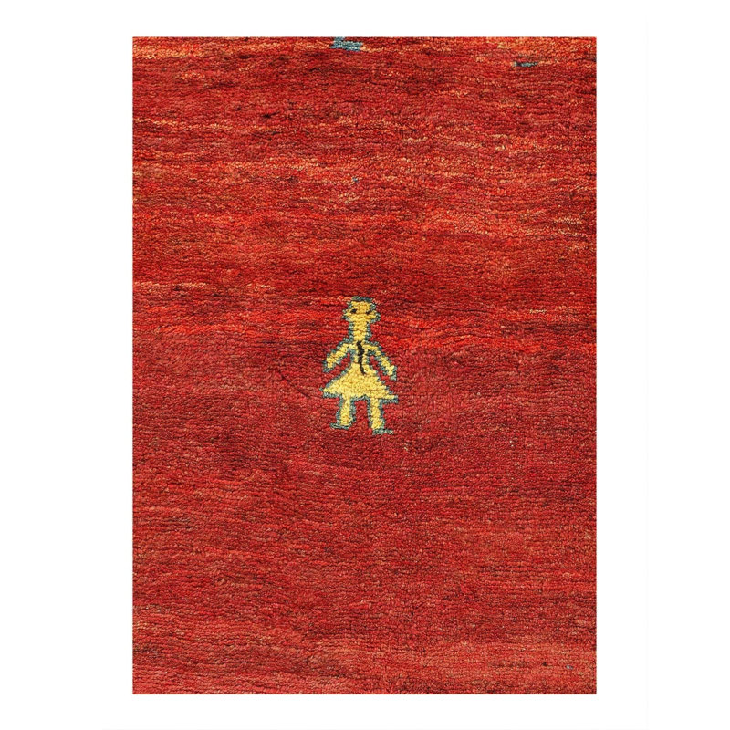Geometric Area Rug in Red