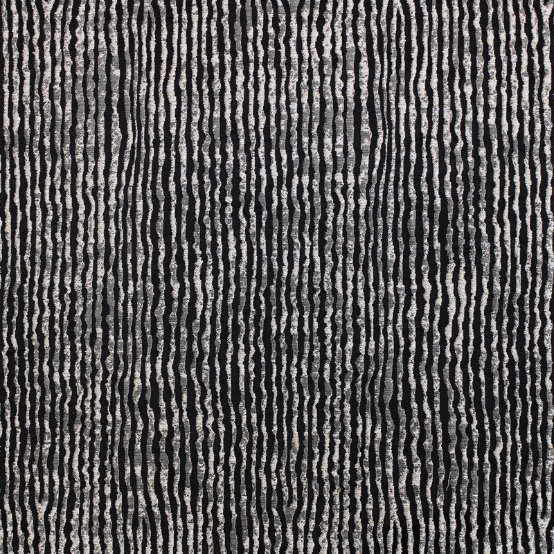 Textured Faux Silk | Elizabeth Fabric_ELIZABETH, Black