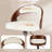  George Set of 2 Adjustable Height Bar Stools Mid-Century Modern Faux Leather Wood Chair 360° Swivel, Industrial Pedestal Base, for Kitchen, Counter, Home Bar-1659877824