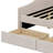 Upholstered Daybed With Two Drawers,Wood Slat Support-1979722012