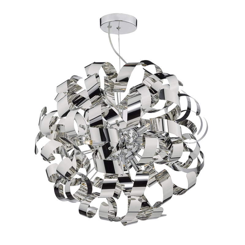 Calasia Novelty Pendant, 9, Polished Chrome