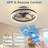 Modern Led Ceiling Fan With Light – Dimmable Ceiling Light With Invisible Blades And Crystal Design, Remote Control & Adjustable Color Temperature, Quiet Fan For Bedroom, Living Room-434539298