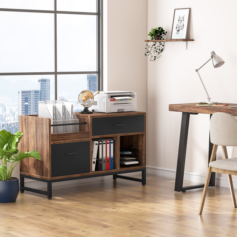Gustavus 39.37'' Wide 2 - Drawer Filing File Cabinet