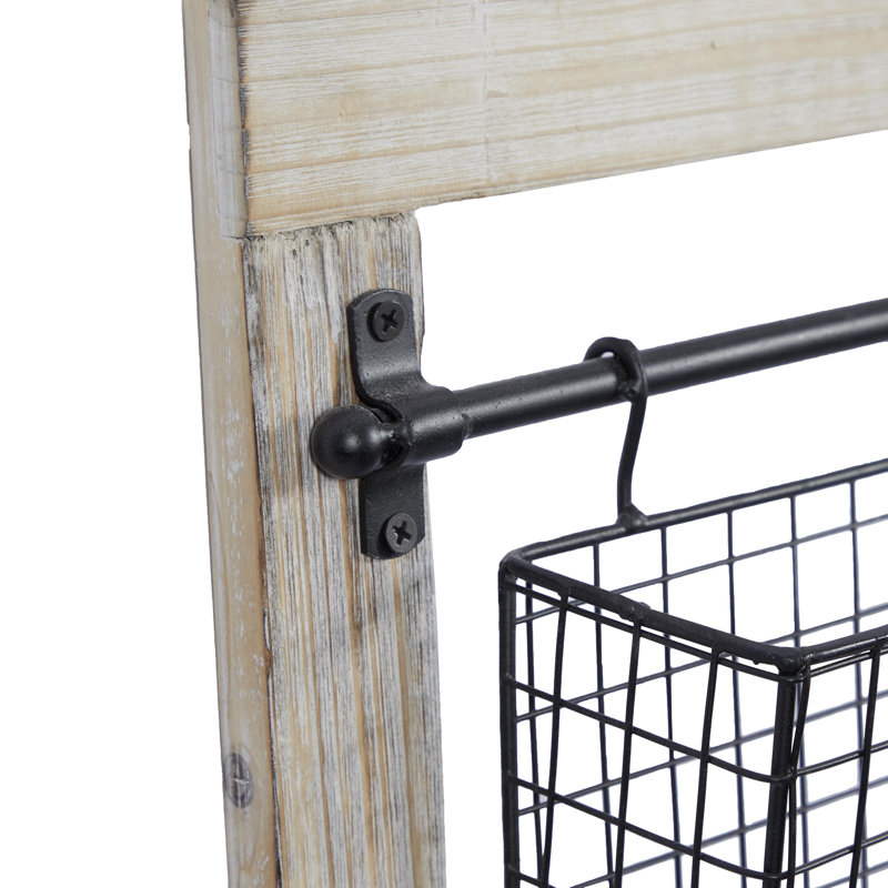Harward Wall Organizer with Wall Baskets