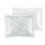 Housse de couette pour lit double / grand lit - 100% coton pour les chalets de bord de mer, broderie dollar foncé et sable, fermeture à boutons, 4 attaches intérieures, 2 mini taies décoratives standard avec vue sur l'océan, sans insert-120258444