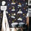 The Little Prince Wallpaper, Deep Blue Galaxy Nursery