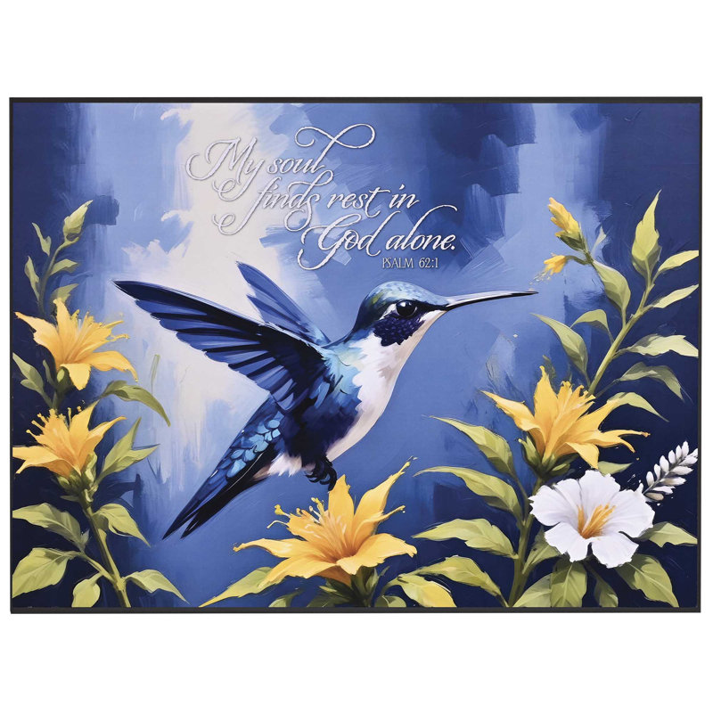 Plaque murale Hummingbird Soul Finds Rest