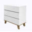 Commode 3 tiroirs, armoire minimaliste blanche pour le salon de la chambre à coucher