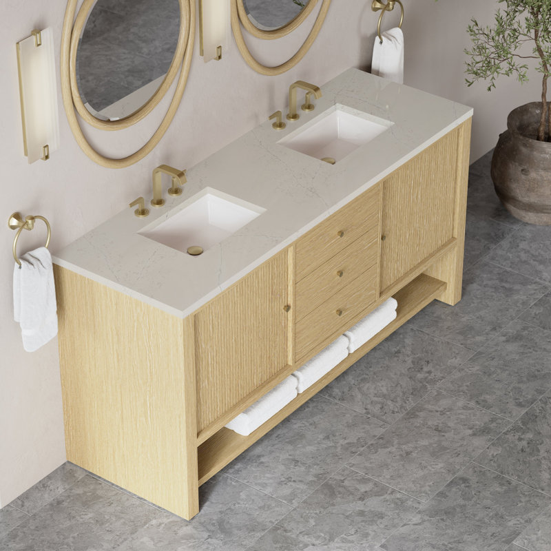 Marigot 72'' W Double Vanity, 8" Widespread, Siberian