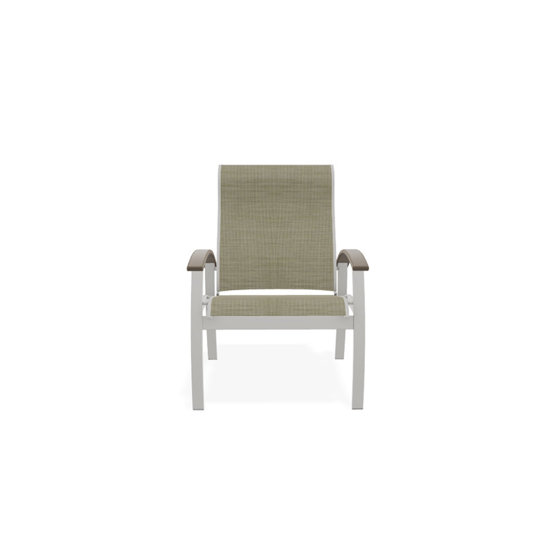 Chaise de patio Askar, Désert, Bristol taupe Sunbrella®, Neige texturée