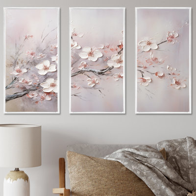 Ensemble de salon Gonsales - Fleurs, art mural