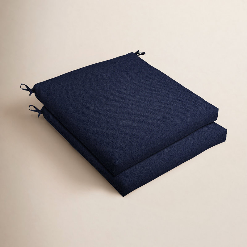 Darla Lizzy Indoor/Outdoor Chair Cushion, Blue, 19" x 19"