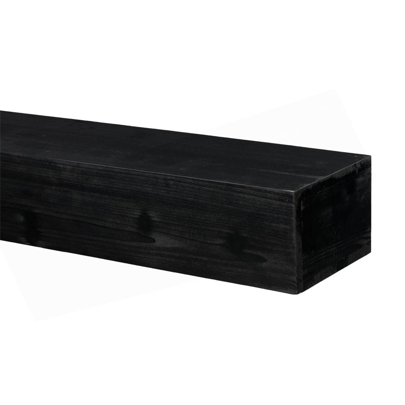 48'' Fireplace Mantel Fir Wood Wall-Mounted & Floating Shelf For Home Decor With Flat Surface