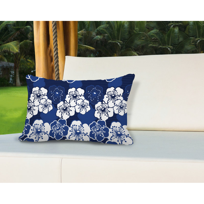 Housse et insert de coussin d'extérieur, Bleu