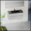 Meuble-lavabo flottant de 48 po avec lavabo, meuble de rangement mural moderne, plateau en sable noir quartz, tiroirs à fermeture en douceur, gris ciment-1686838197