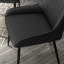 Chaise d'appoint en métal capitonnée Kardarius-372888914