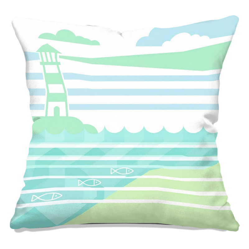 Coussins L 42, 14 x 14 inches, Rose clair / jaune clair