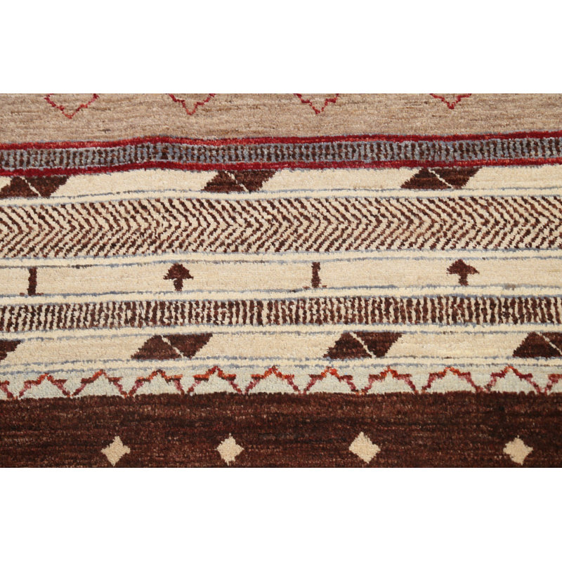 One-of-a-Kind 7'9" X 8'2" New Age Oval Wool Area Rug in