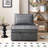 Versatile Linen Fabric Ottoman Sofa Bed with Multiple Functions for Comfortable Living-1338278743