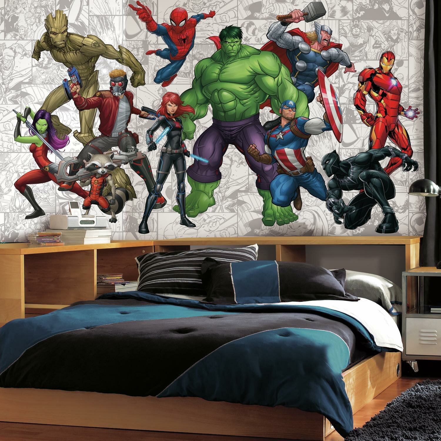 York Wallcoverings Marvel Comics Pow! Wallpaper