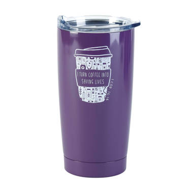 20 oz Double Wall Stainless Steel Travel Tumbler with Straw Koyal Wholesale