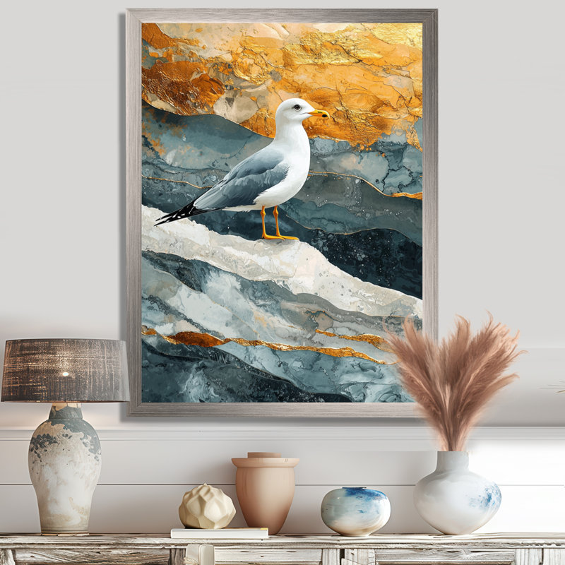 Myianna - animaux, impressions sur toile, H 20 po x l 12 po, Reproduction encadrée d'une seule photo, Argent argent