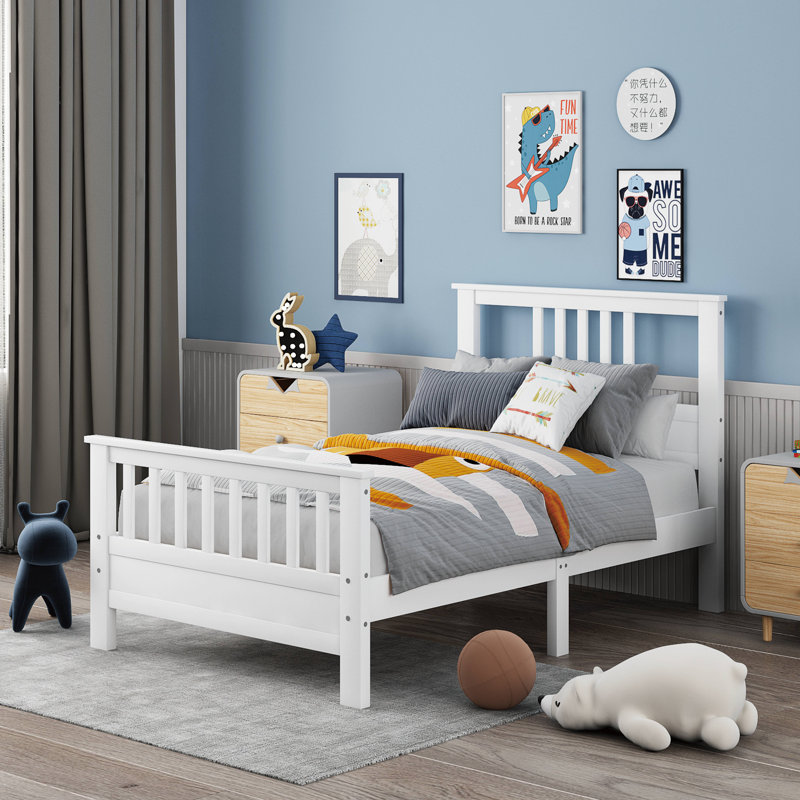 Lit simple Krauthamer, Blanc