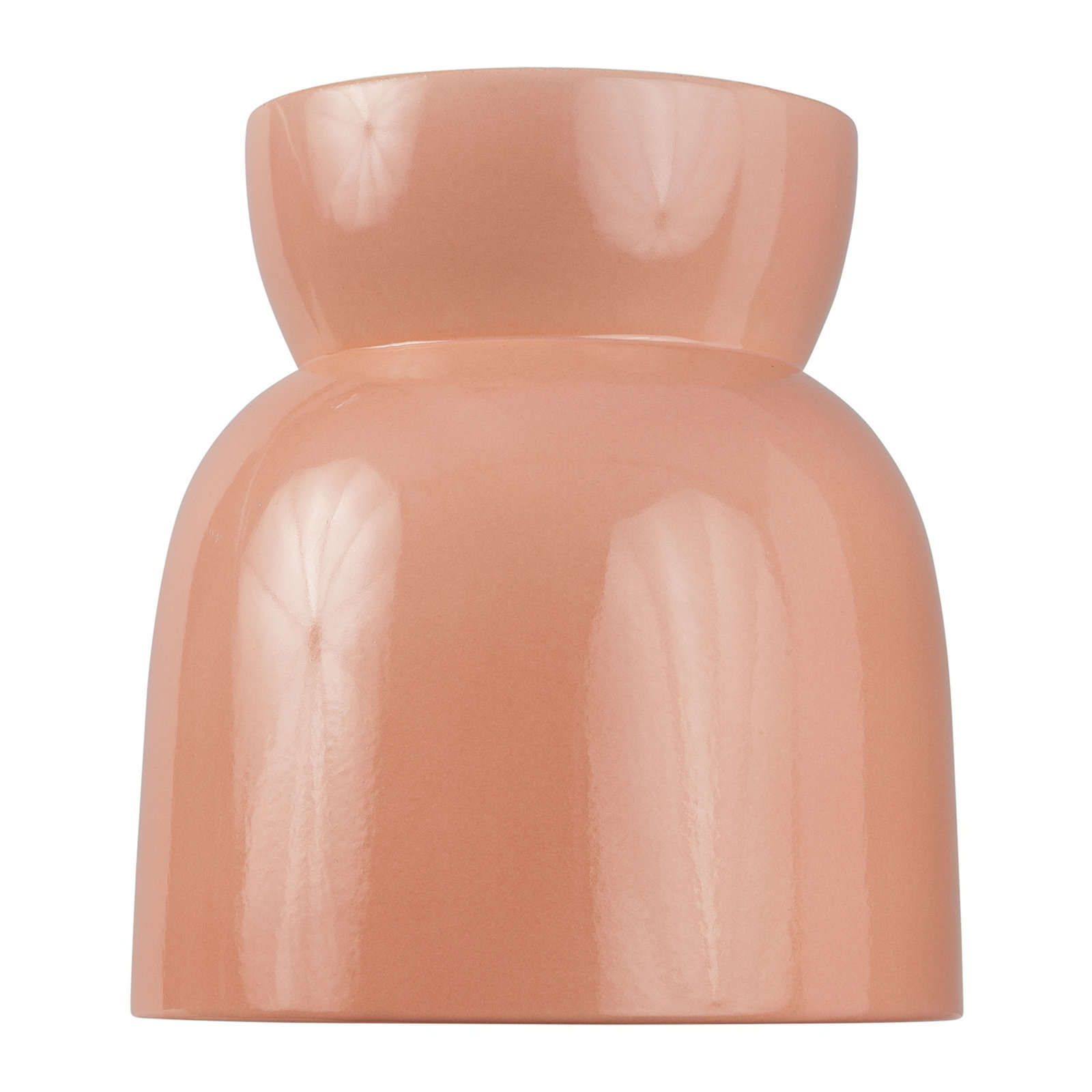 Ceramic Bell Outdoor Flush Mount, Incandescent (Not Included), Gloss Blush