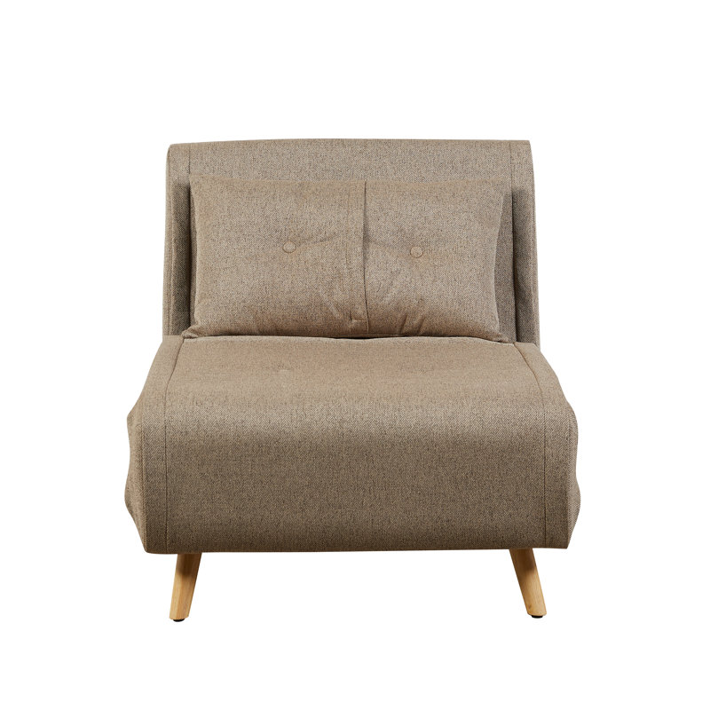 Freya Linen Convertible Accent Chair , Wheat