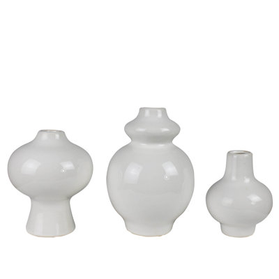 Vases, céramique - ensemble de 3 cm: 3,5 x 4, moyen: 4 x 5, grand: 4 x 6,25