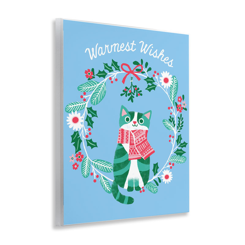 «Warmest Wishes Seasonal Cat», art mural par Riley Hutchens