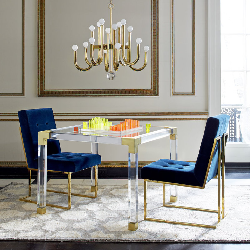 Goldfinger Dining Chair, 100% Cotton Rialto Navy