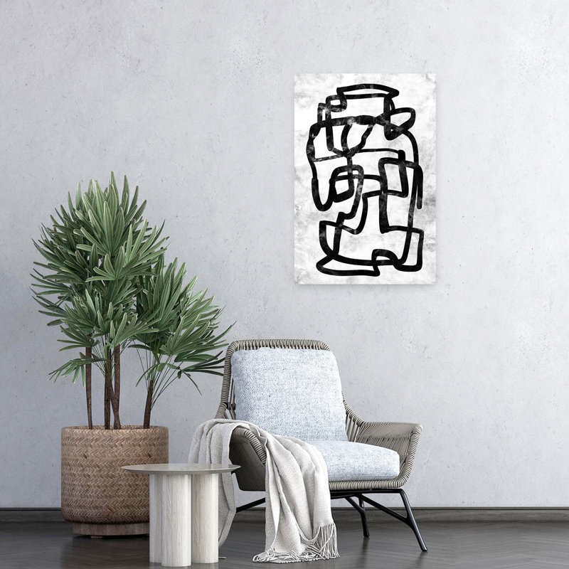Art contemporain contemporain abstrait, H 24 po x l 16 po