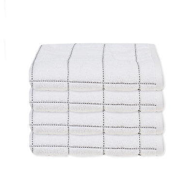 Ensemble de 4 serviettes 100% coton Amaarah