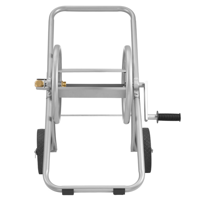 Hose Reel Cart, Hold Up to 175 ft of 5/8’’ Hose (Hose Not Included), Garden Water Hose Carts Mobile Tools with Wheels, Heavy-Duty Powder-coated Steel Outdoor Planting for Garden, Yard, Lawn