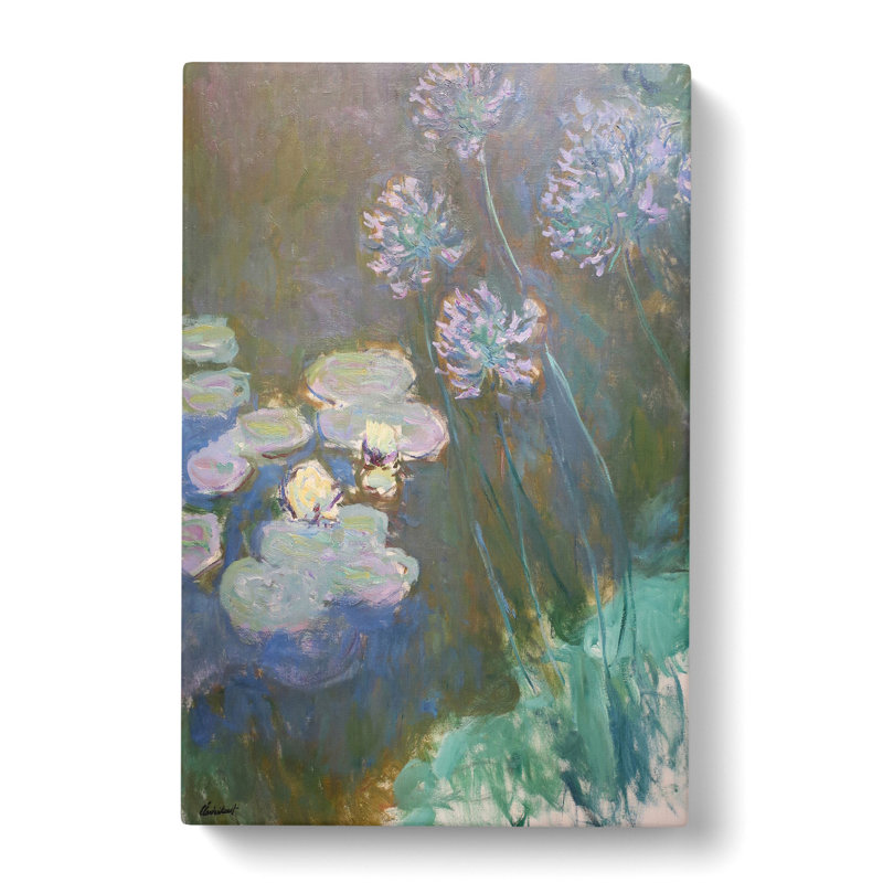 Water Lilies Lily Pond Vol.6 by Claude Monet - Wrapped Canvas, 76cm H x 50cm W x 3cm D