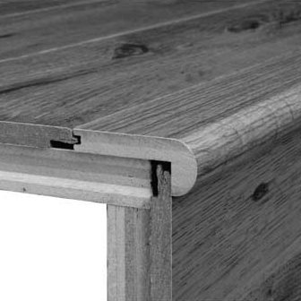 Stairnose 0.38"" x 2.75"" x 78"" Red Oak Stair Nose in Cherry -  Bruce, T83131141