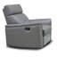 Fauteuil inclinable moderne gris foncé.