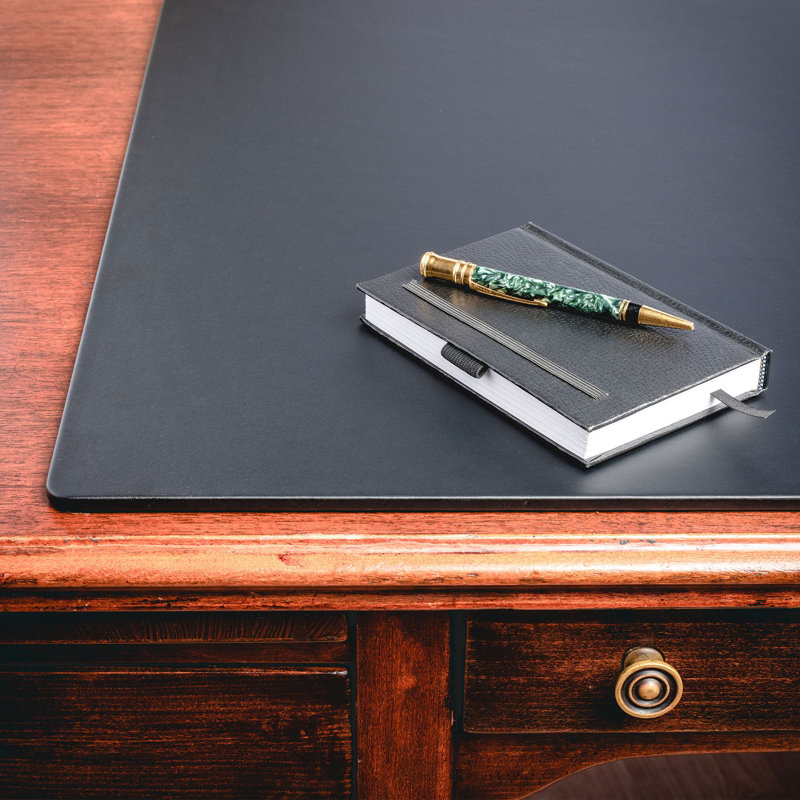 Faux Leather Desk Pad, 34" W x 20" D