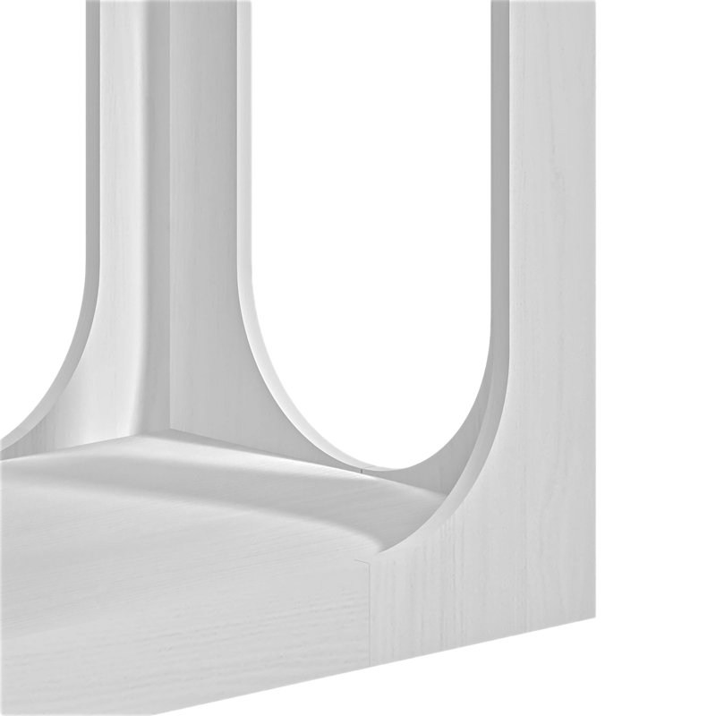 Northfleet 47" Console Table, Pearl White Oak