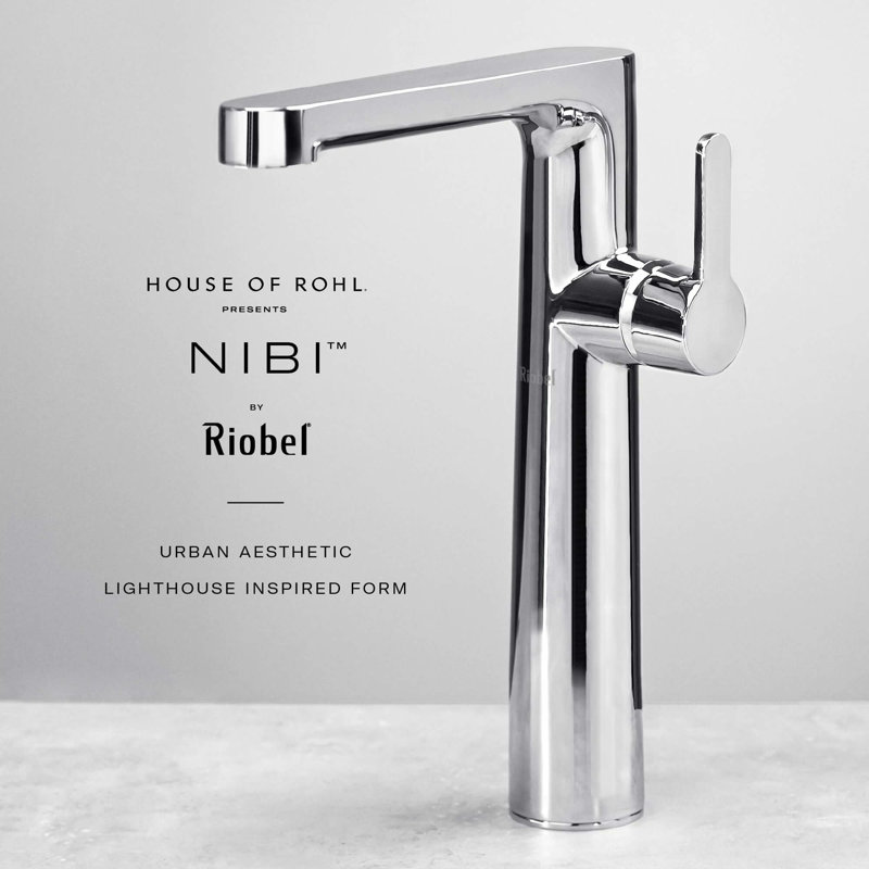 Nibi Single Handle Tall Lavatory Faucet, Brushed Gold